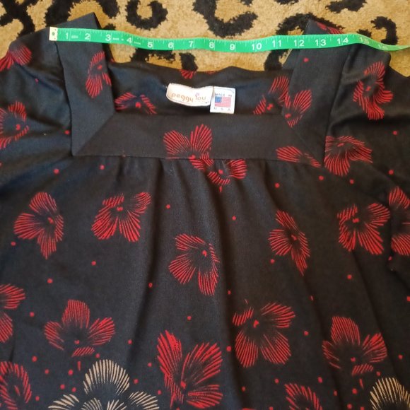 Vintage Loose Fit Floral Top, Large - Picture 10 of 14